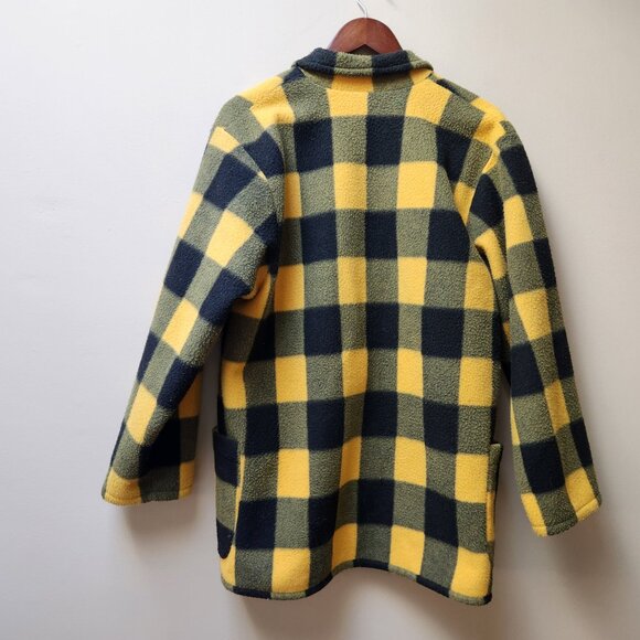 Vintage warm fleece plaid shacket / l/xl - Picture 5 of 6